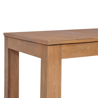 Dining Table Indoor Solid Teak Wood with Natural Finish
