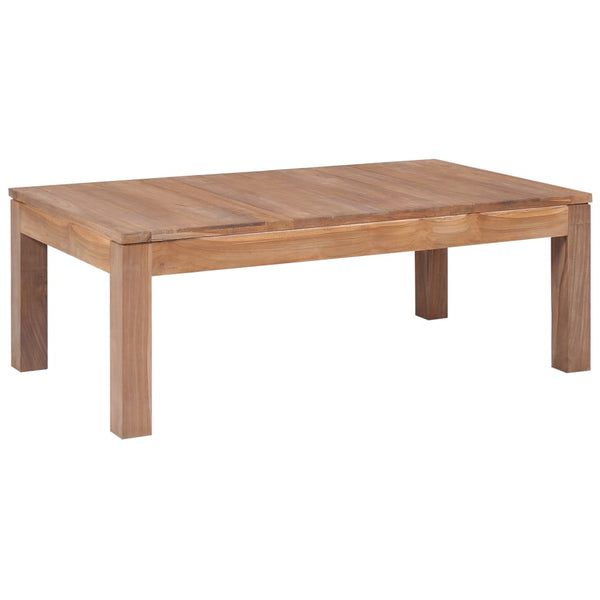  Coffee Table Beautiful Solid Teak Wood with Natural Finish