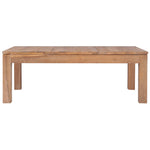 Coffee Table Beautiful Solid Teak Wood with Natural Finish