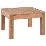 Coffee Table Solid Teak Wood with Natural Finish