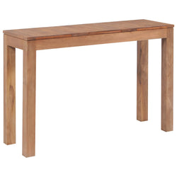 Console Table Solid Teak Wood with Natural Finish