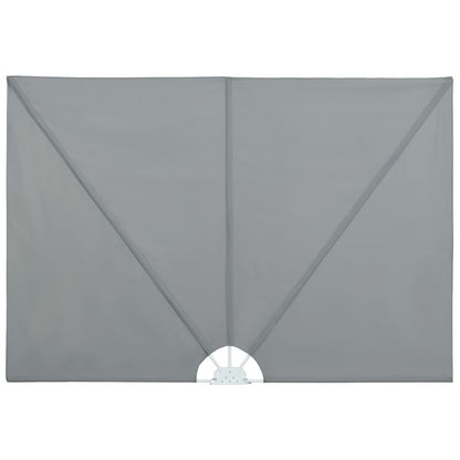 Collapsible Terrace Side Awning Grey