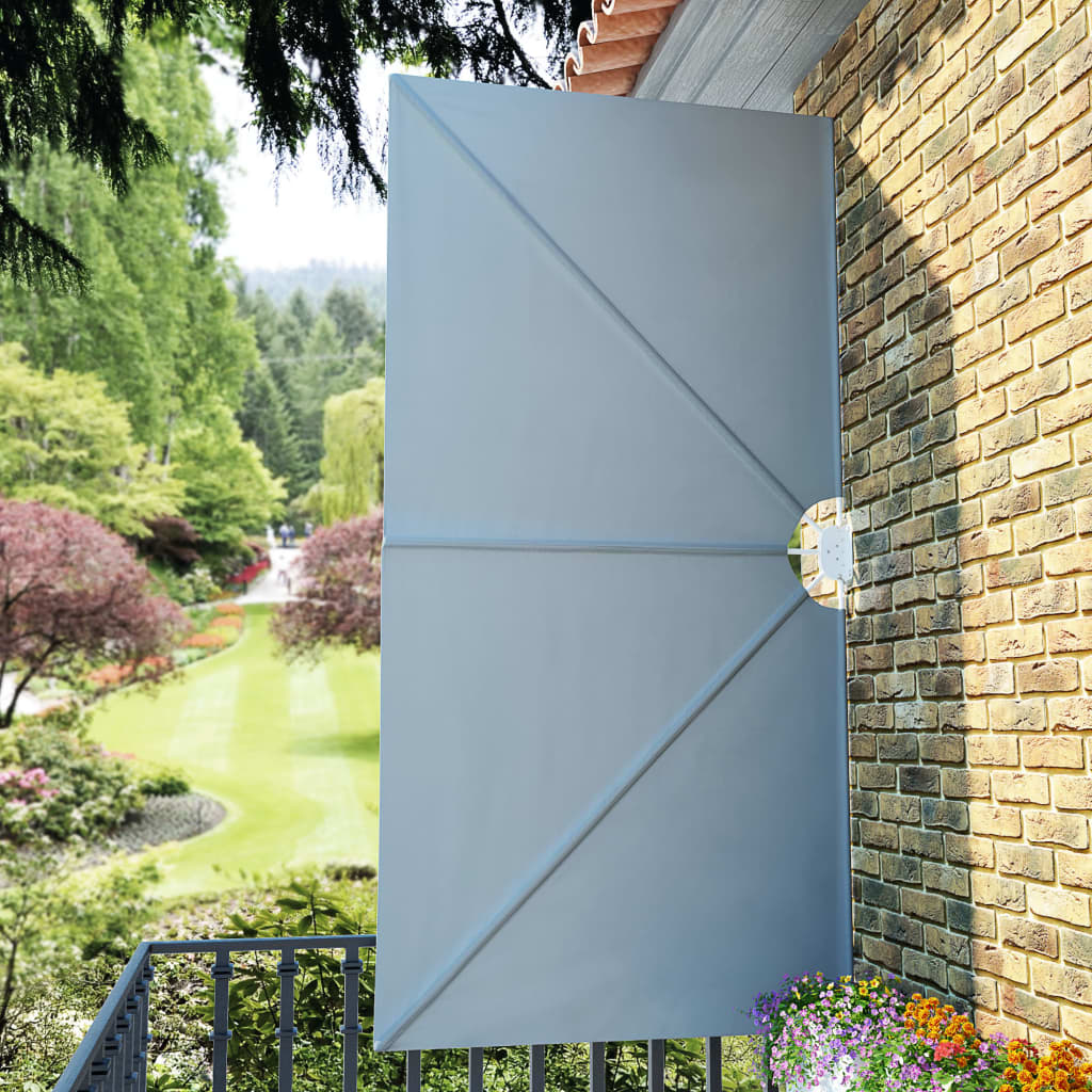 Collapsible Terrace Side Awning - Grey