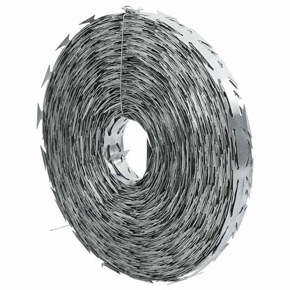 Razor Concertina Wire Galvanised Steel 500m | HomeAndLiving