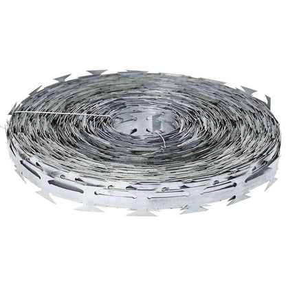 Razor Concertina Wire Galvanised Steel 500m | HomeAndLiving