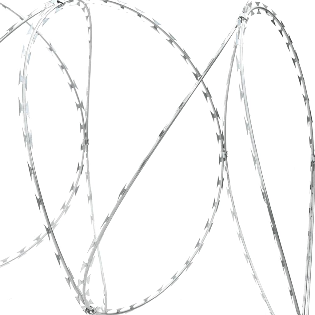 Razor Concertina Wire Galvanised Steel 500m | HomeAndLiving