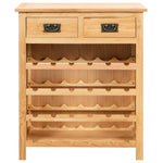 Wine Cabinet Solid Oak Wood