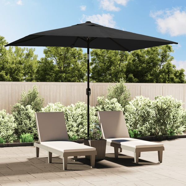  Outdoor Parasol with Metal Pole Anthracite