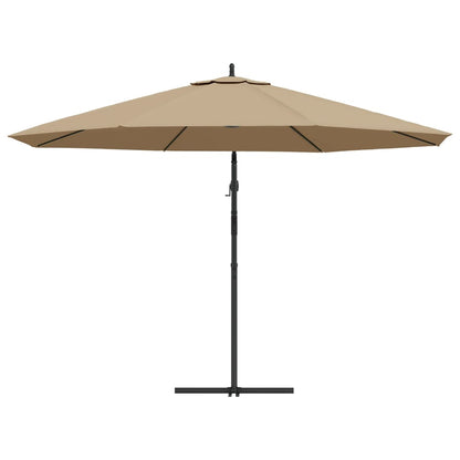 Cantilever Umbrella with Aluminium Pole 350 cm Taupe