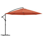 Cantilever Umbrella with Aluminium Pole 350 cm Terracotta