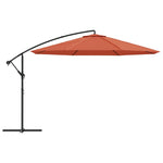 Cantilever Umbrella with Aluminium Pole 350 cm Terracotta