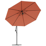 Cantilever Umbrella with Aluminium Pole 350 cm Terracotta