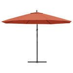 Cantilever Umbrella with Aluminium Pole 350 cm Terracotta