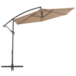 Cantilever Umbrella with Aluminium Pole 300 cm Taupe