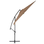 Cantilever Umbrella with Aluminium Pole 300 cm Taupe