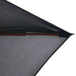 Outdoor Parasol with Wooden Pole Anthracite