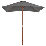 Outdoor Parasol with Wooden Pole