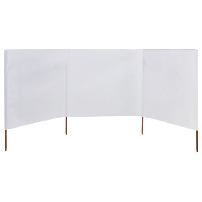 3-panel Wind Screen Fabric  White