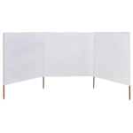 3-panel Wind Screen Fabric  White
