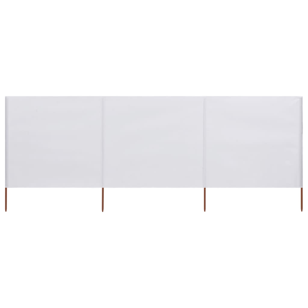 3-panel Wind Screen Fabric  White