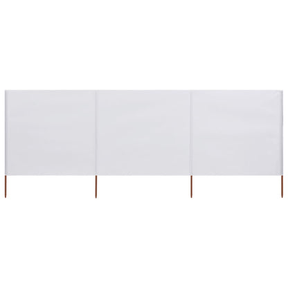 3-panel Wind Screen Fabric  White
