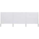 3-panel Wind Screen Fabric  White