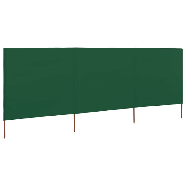  3-panel Wind Screen Fabric  Green