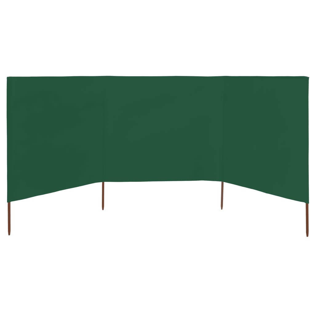 3-panel Wind Screen Fabric  Green