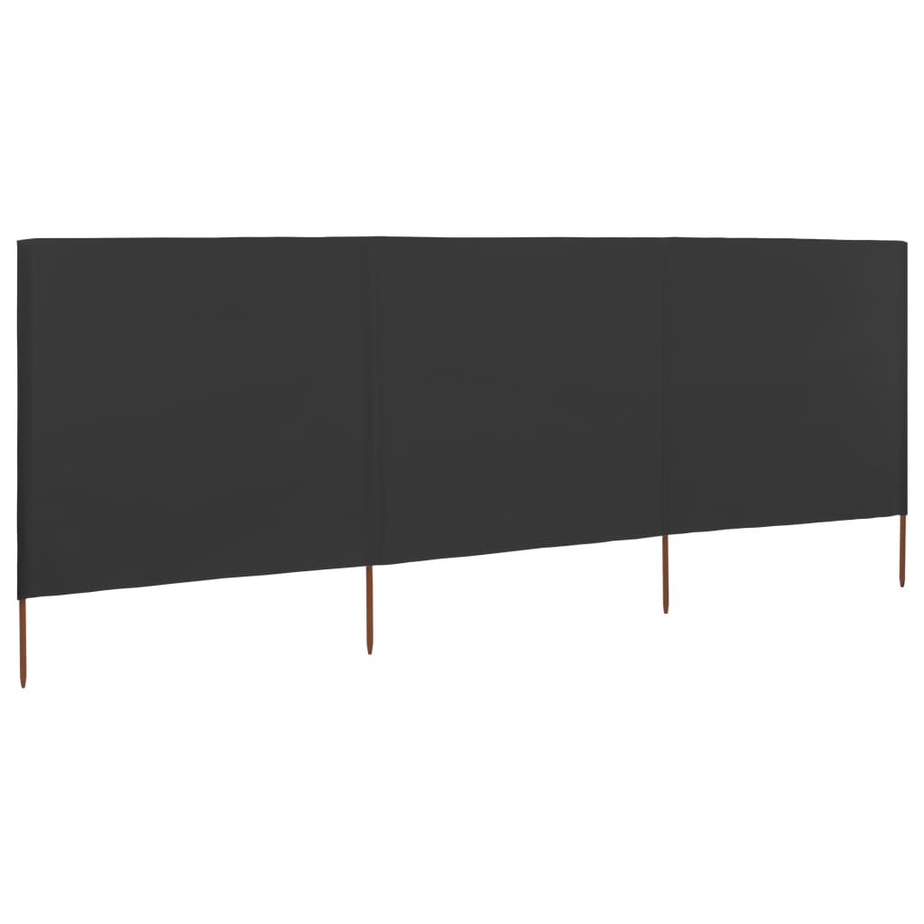 3-panel Wind Screen Fabric  Anthracite