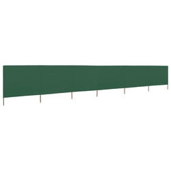 6-panel Wind Screen Fabric Green
