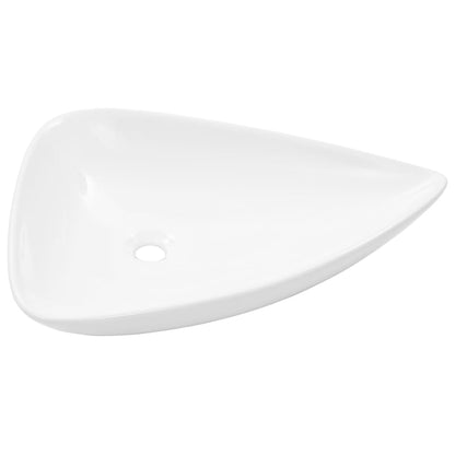 Basin Ceramic White Triangle