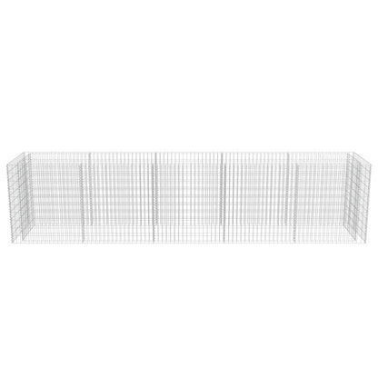 Silver/Gabion Planter Galvanised Steel