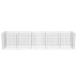 Silver/Gabion Planter Galvanised Steel
