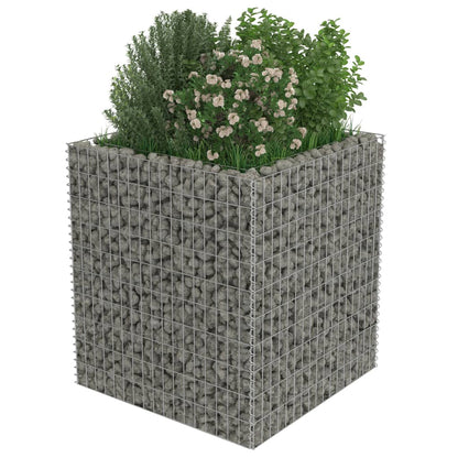 Gabion Planter Galvanised Steel  (Silver)