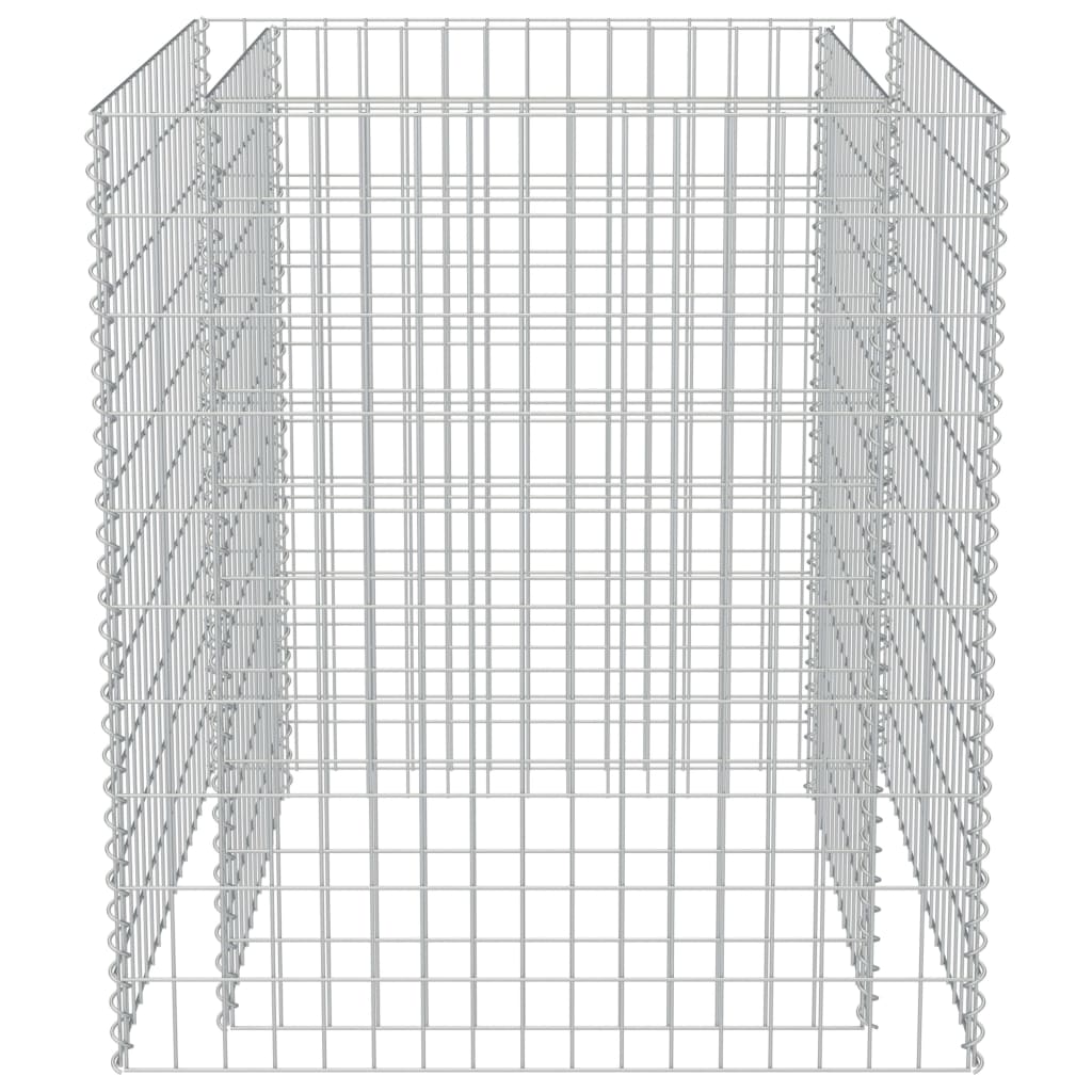 Gabion Planter Galvanised Steel  (Silver)