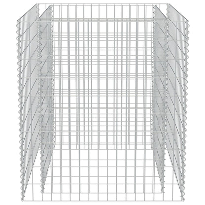 Gabion Planter Galvanised Steel  (Silver)