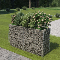 Gabion Planter Galvanised Steel {Silver}