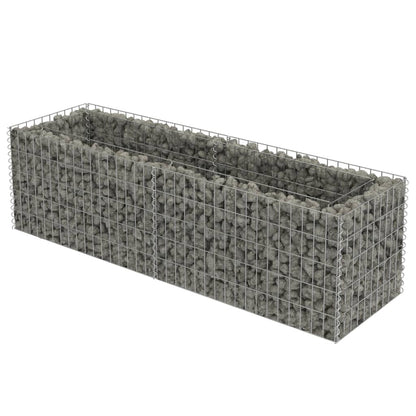 Gabion Planter Galvanised Steel "Silver"