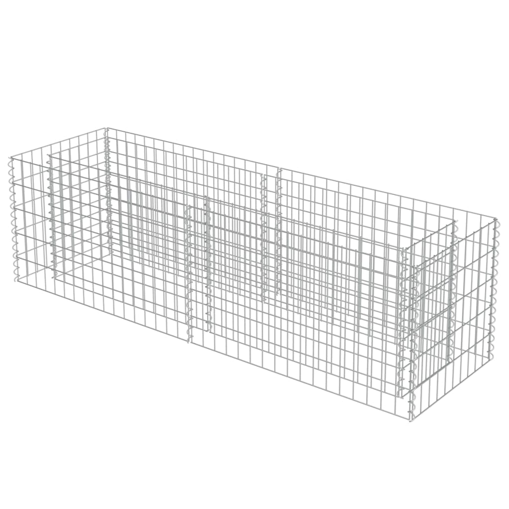 Gabion Planter Galvanised Steel "Silver"