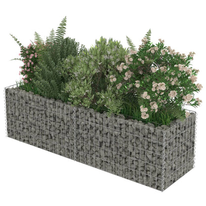 Gabion Planter Galvanised Steel "Silver"