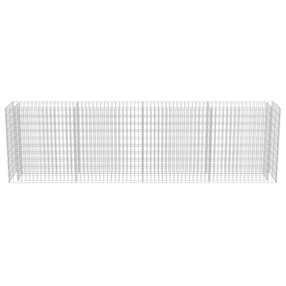 Gabion Planter Galvanised Steel "Colour Silver"