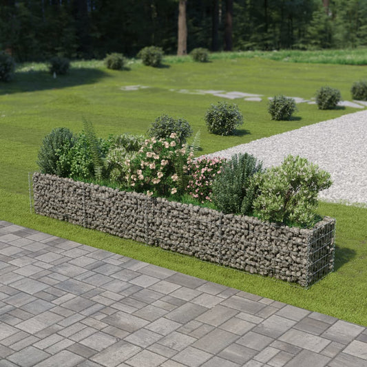 Gabion Planter Galvanised Steel [Colour Silver]