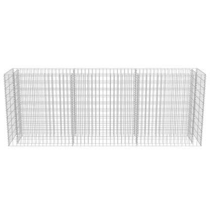 Gabion Planter Galvanised Steel  {Colour Silver}