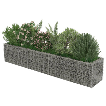 Gabion Planter Colour Silver Material Galvanised Steel