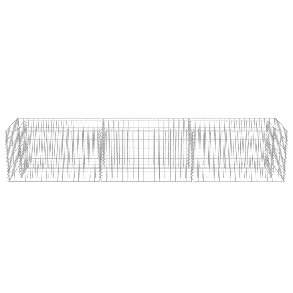 Gabion Planter Colour Silver Material Galvanised Steel