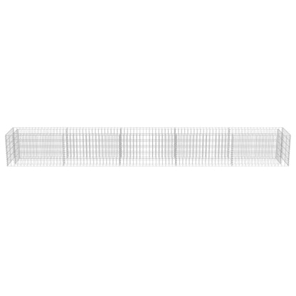 Gabion Planter Colour Silver Galvanised Steel