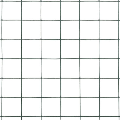 Chicken Wire Fence Steel with PVC Coating  Green M