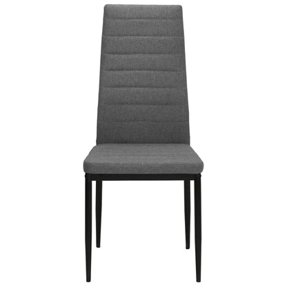 Dining Chairs 6 pcs Light Grey Fabric - 43×44×96cm