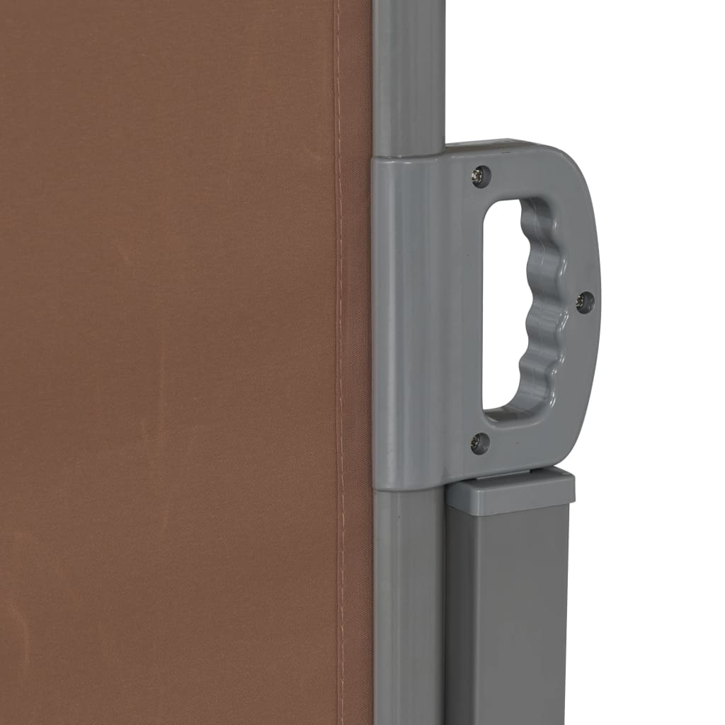 Retractable Side Awning Brown