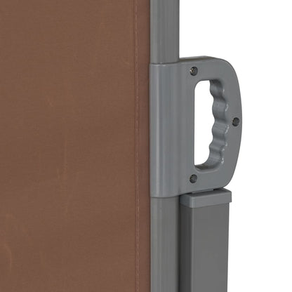 Retractable Side Awning Brown